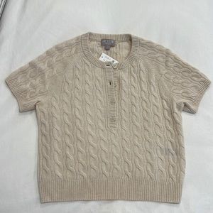New with tags, Jcrew cable Cashmere Henley